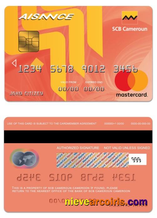 Cameroon SCB bank matercard aisance